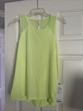 lululemon bright yellow/green tank top